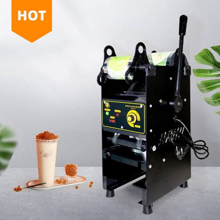 Commercial Use Automatic Electric Bubble Tea Boba Cup Sealer Sealing Machine 