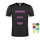 Shirts Dry Fit Custom Logo Plain Color Round Neck Cotton Short Sleeve Dry Fit T Shirt