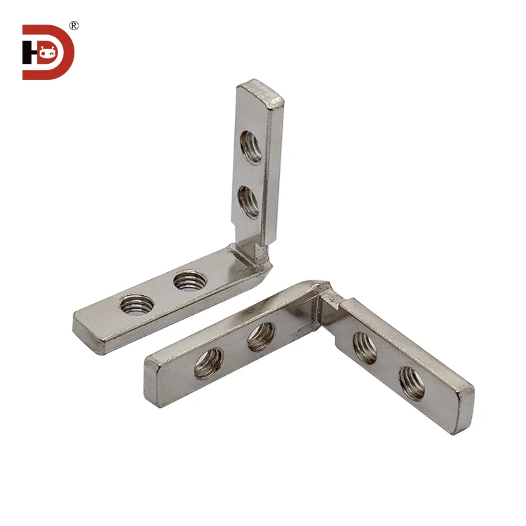 2040 Carbon Steel Corner groove Connector Aluminum Profile L-shaped Internal Connection Profile Angle Fixing Accessory factory