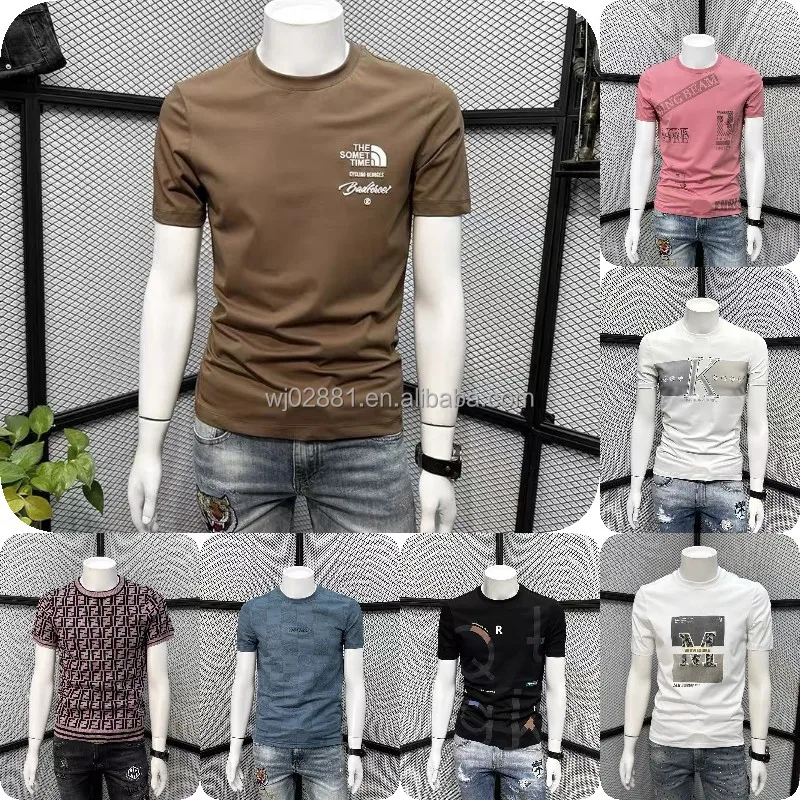2023 Custom Fashion Slim Fit Men's T-Shirt Pair With High Quality 100% Cotton Men's T-Shirt