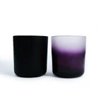 Bell Luxury Multiple Color Glass Candle Jar With Bell Cloche Dome With Lid Scented Wax Cup Candle Holder For Wedding