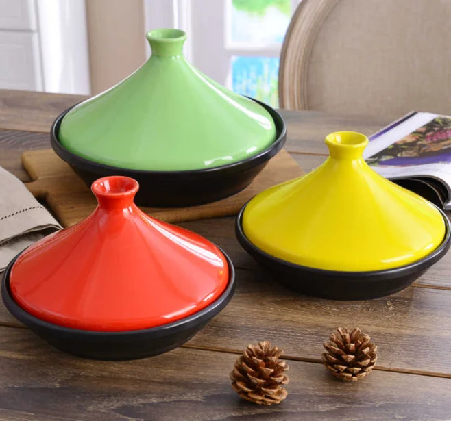 Cm Cast Iron Tagine With Ceramic Dome Enameled Moroccan Tagine