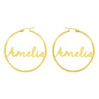 Hoop Stainless Joycuff Amazon'S Best Selling Gold Hoop Custom Name Stainless Steel Earrings For Women