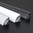 Custom 16*16Mm Wardrobe Light 45 Degrees Corner Strip Extrusion Led Linear Aluminum Channel Profile//