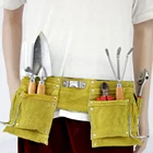 Leather Tool Waist Tool Bag High Quality Multi-Pocket Durable Waist Electrician Leather Tool Bag
