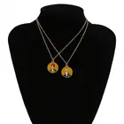 Stone Necklace Dainty Minimalist Trendy Clavicle Blue Sapphire Stone Diamond Roman Necklace