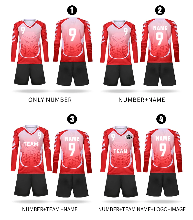 Goalkeeper Jersey Men Soccer Uniform Doorkeepers Survetement Football