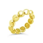 Silver Hoop Ring Silver Fashion Jewellery Delicate 925 Sterling Silver Chunky Bubble Hoop Ring