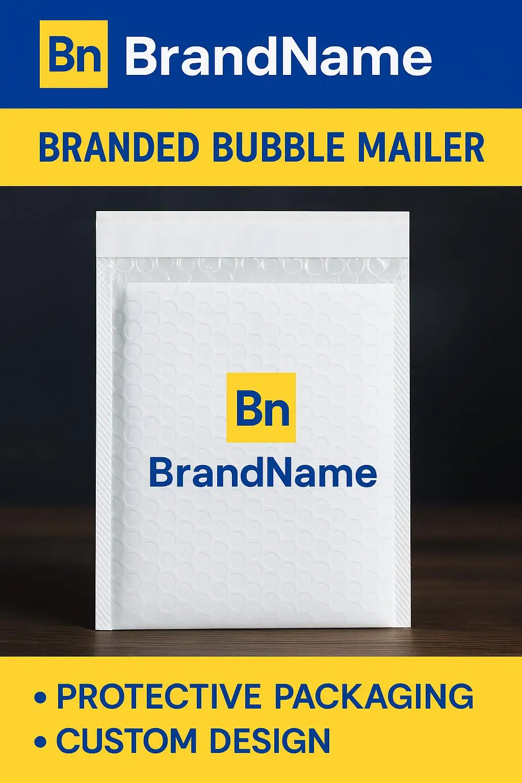 White Self-Adhesive Poly Bubble Mailers Express Mailing Bags Durable Biodegradable Shock-Resistant Padded Packaging Print - detail 10