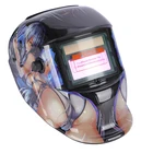 Sexy Pp Material Color Stickers Sexy Welding Helmet Solar Powered Welding Helmet Automatic Darkening