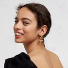 Gold Plated Flower Earrings Gemnel Fashion Jewelry New Design Ladies Gold Plated Flower Ivy Drop Earrings