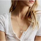 Jewelry BUREI Custom Exquisite Girl Jewelry Gift Fashion 12 Zodiac Stainless Steel Women's Necklace