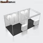 Exhibition Partition Easy Setup Portable Aluminum Standard Shell Scheme Exhibition Booth Partition Wall Exhibition Stand