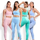 Sports 2021 New Wholesale Seamless Sports Wear Fitness Sets Clothing Yoga Women Workout Yoga Gym Clothes Set