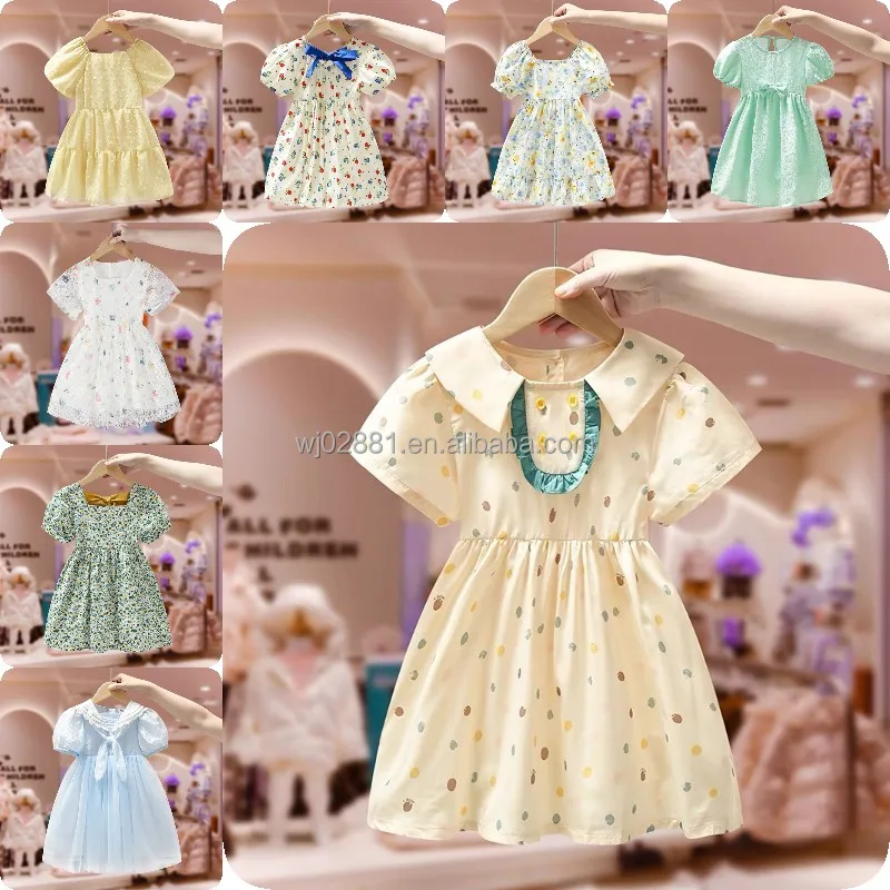 Baby Girl Clothes Princess Dress Infant Birthday Party Kids Flower Girl Dress New Fashion Toddler Baby Girl Clothes Kids Dress