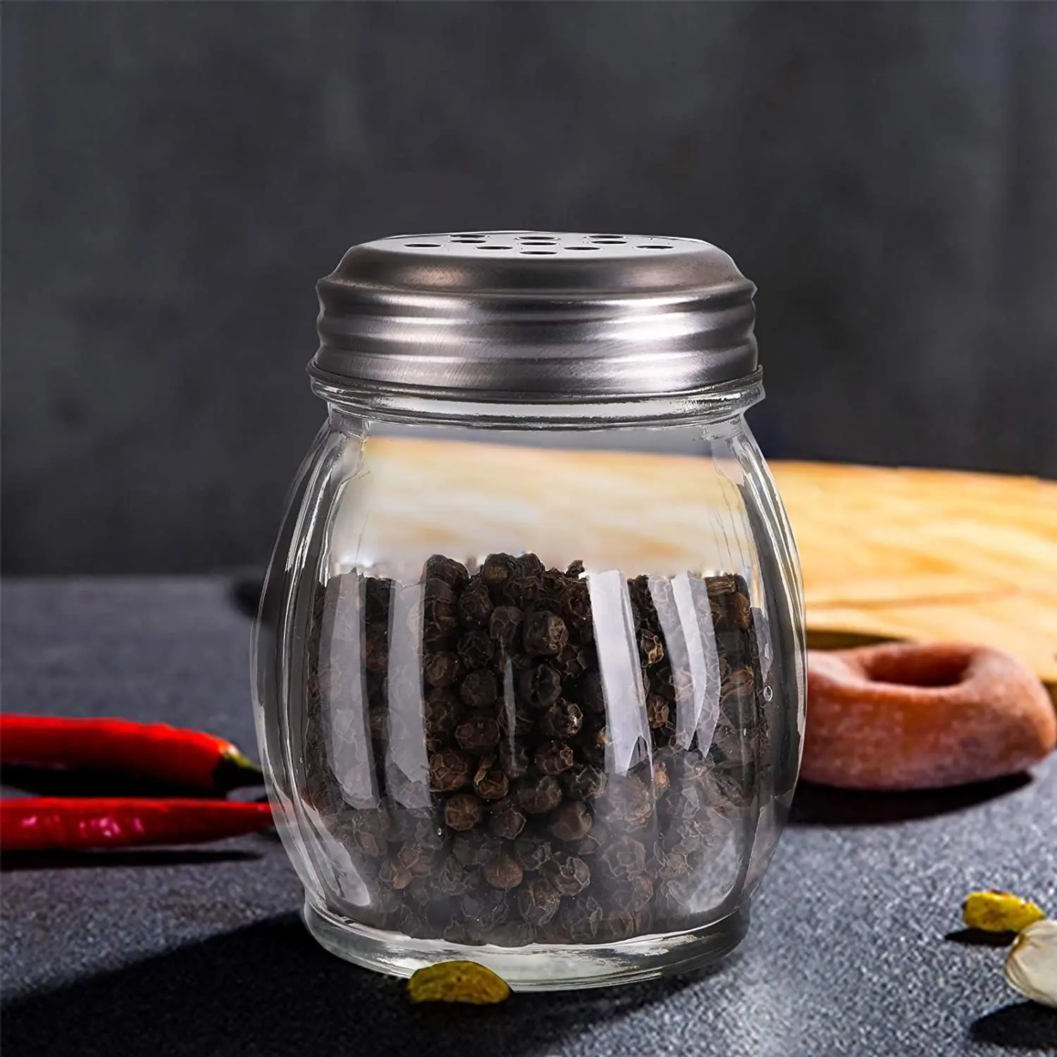 Curd Cheese in a Glass Jar