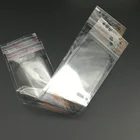 Plastic Hair Packaging Plastic Bags For Hair Extensions Custom Plastic Self-adhesive Opp Poly Bag For Hair Extension Packaging