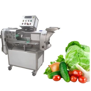 Double-Head Automatic Vegetable Fruit Cutting Machine Vegetable Cutter