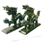 Jade Hot Wholesale Natural Crystal Hand Carved Jade Dragon Animal Jade Stone Dragon For Gift