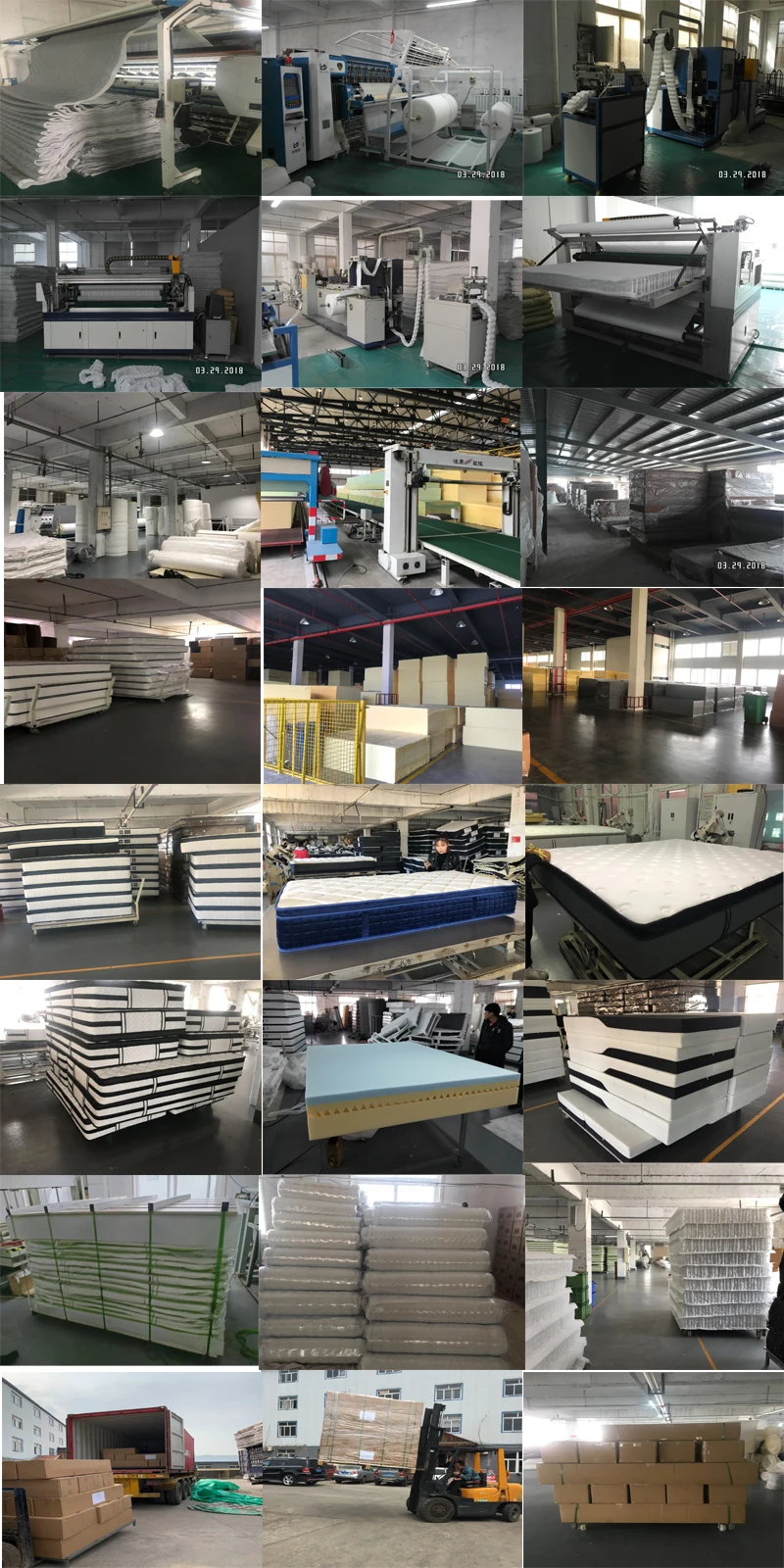 Super comfortable euro top full size pocket spring coils mattress queen king president mattresses