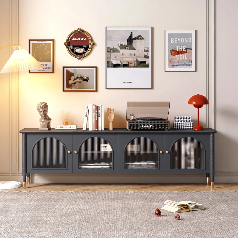 Modern Environmental Panel Storage Living Room Furniture Wood Latest Design Nordic Tv Stands