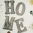 Metal Metal Wholesale DIY 3D Metal Letter Rustic Tin Cutout Stand Or Hanging Wall Sign Home Wall Desk Decor