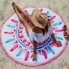 Beach Beach China Supplier Wholesaler Custom Printing Custom Round Printing Beach Towel Microfiber
