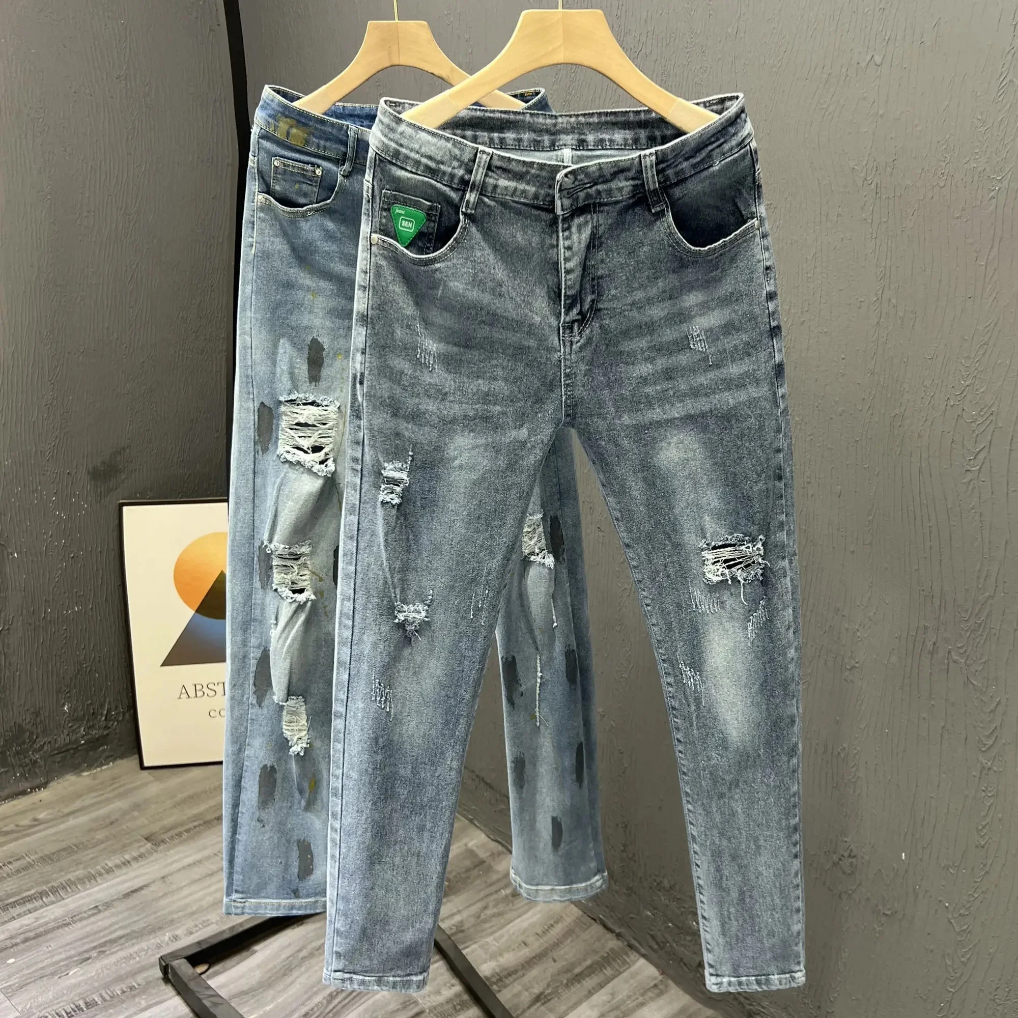 Export oriented men's denim long pant wholesale Customization stretch denim Men jeans pant Jeans pant foe women Slim fit denim