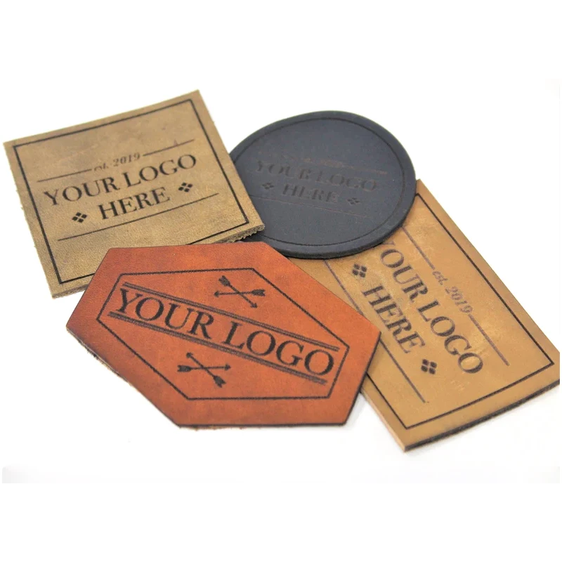 Laser Engraving Logo Custom Leather 