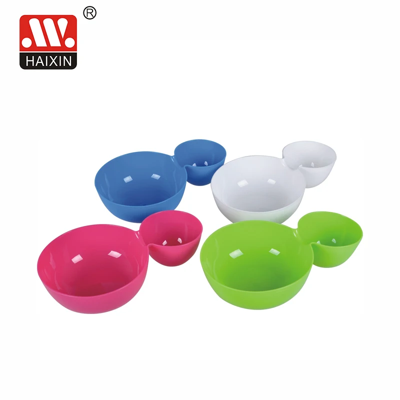 Promotional Food Grade Colorful Pp Customized Round Fruit Snack Plastic Salad Bowl