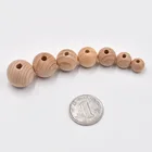 Wooden Beads Wood Natural Beech Wooden Beads 12mm 15mm 19mm Wood Loose Beads For Jewelry Making