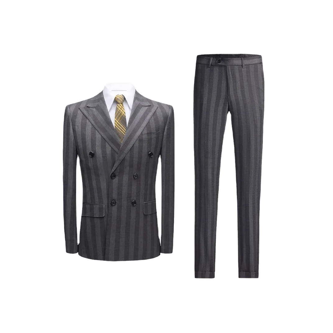 Dark Gray Stripe Coat Pant 