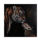 Family Jinyi Warm And Sweet Tiger Family Kissing Each Other High Quality Print And Handmade Oil Painting