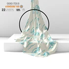 Scarf New Design Digital Printed Scarves Scarf Silk Head Wrap Stitch Silk Scarves