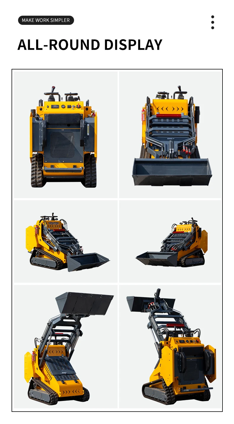 product small skid steer ht530 compact skid steer loader mini skid steer with attachment-2