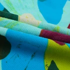 Sheet Green Natural 300gsm Printing BCI Certificate 100%cotton FRENCH TERRY Fabric For Bedding Sheet