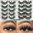 Eyelashes 3d Mink 20mm Eyelashes 5 Pair 18mm 20mm 25 Mm 3D Fluffy Dramatic Mink Eyelashes Wholesale Vendor With Lower Price