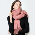 Long Scarf Scarf High Quality Morandi Color 100%wool Custom Long Winter Knitted Cashmere Scarf For Ladies