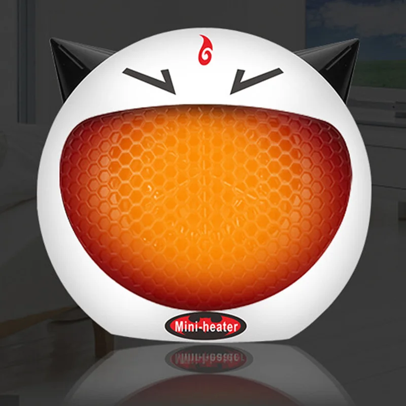 Portable Office Desk Handheld Mini USB Charged Fan(Black) Heater Fan