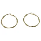Earrings Clip Twisted Shape Earrings With Zinc Circle Ear Clip For Women