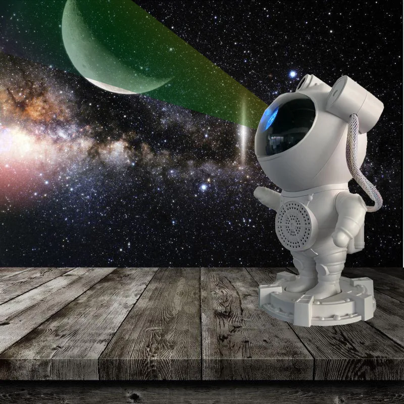 Astronaut Bluetooth Sky Projection Light USB Full Color Star Moon White Noise Astronaut Laser Atmosphere Night Light