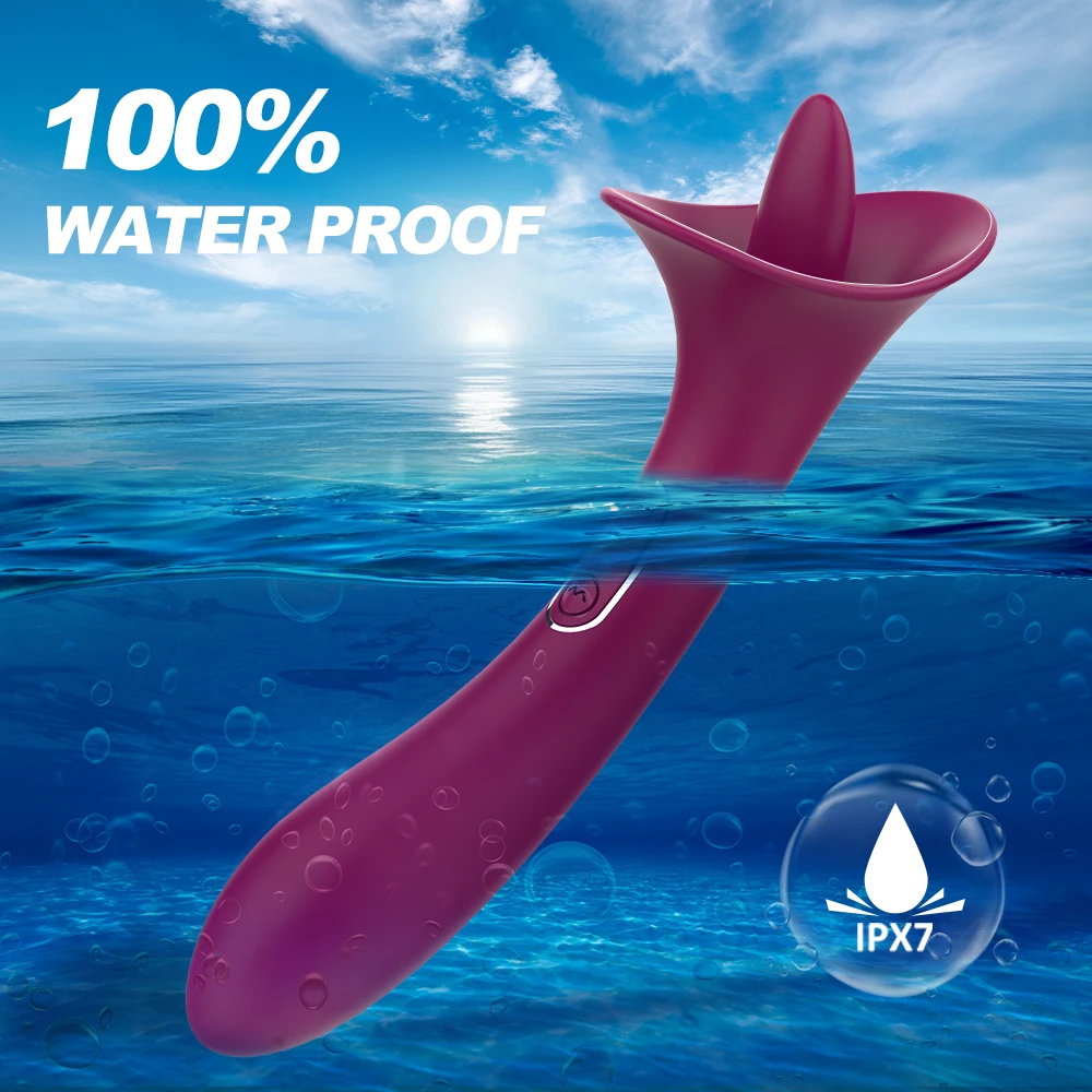 Soft Silicone Tongue Licking Vibrator Rechargeable Female Nipple Licking Clitoral Stimulation H8c9c940b3f644593a73b964b76d0ae630