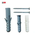 Pp Wall Plug Factory Supply Durable Nylon PE PP Screw Plastic Anchor Expansion Anchor / Expanding Wall Plug