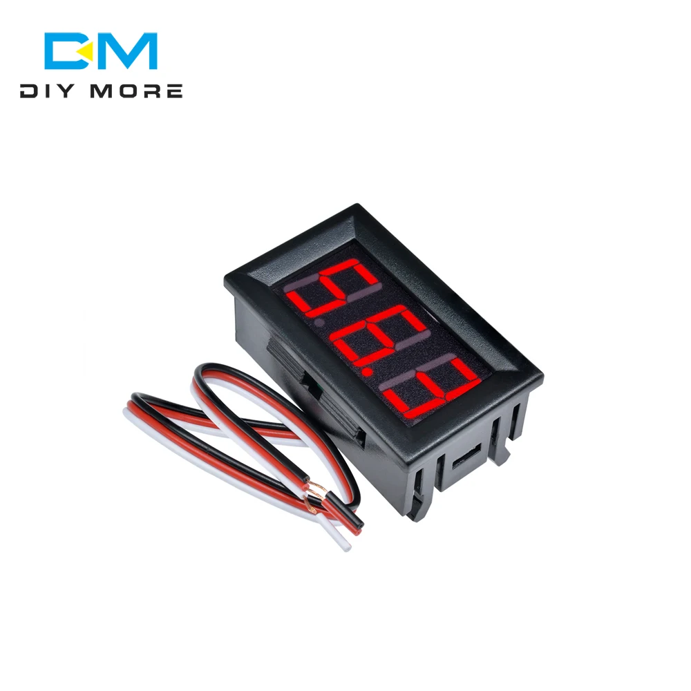 NEW Red LED Panel Meter Mini Digital Voltmeter DC 0V To 99.9V 