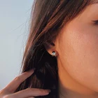 Elegant Hoop Gift Earrings Women Hoop Elegant Women Simple Glossy Hoop Huggie Earring Gift