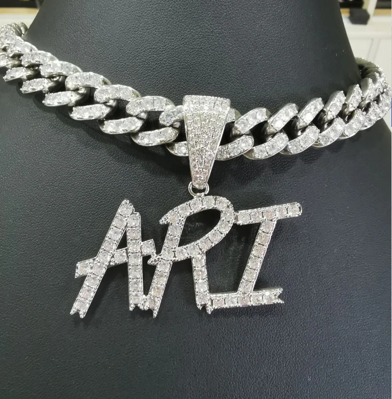 Pink Cz Micro Pave Cool Link Chain Usa 