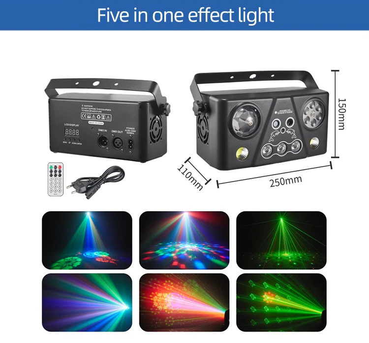 With Remote Control Portable LED Stage Lights for Festive Ambience & Parties for Dance Floor Decorations