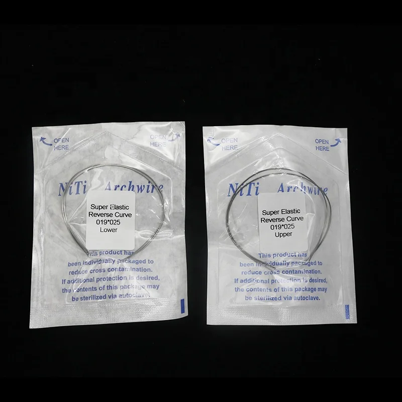 Dental Products Orthodontic Round Niti Arch Wire Orthodontic Thermal Activated Rectangle Niti Wire