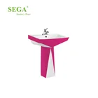 Piece Wash P-7020D-2 Color Art Basin 2 Piece Pedestal Basin Gold Design Wash Basin Pedestal