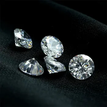 Wholesale price machine cut cz stone loose 1mm synthetic white cubic zirconia